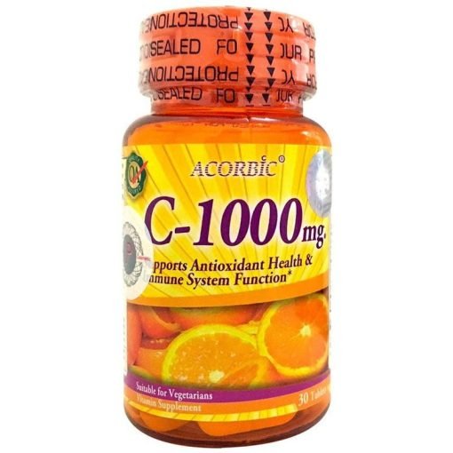 Acorbic C-1000mg Vitamin C Supplement - 30 Capsules