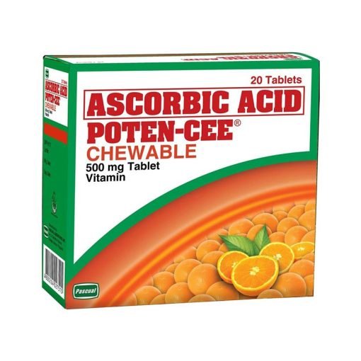 Ascorbic Acid Poten-CEE Chewable 500mg Tablet (20 &100 Tab)