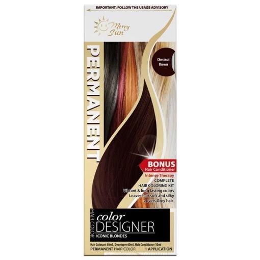 Merry Sun Permanent Hair Coloring Kit Chestnut Brown By Merrysun Corporation