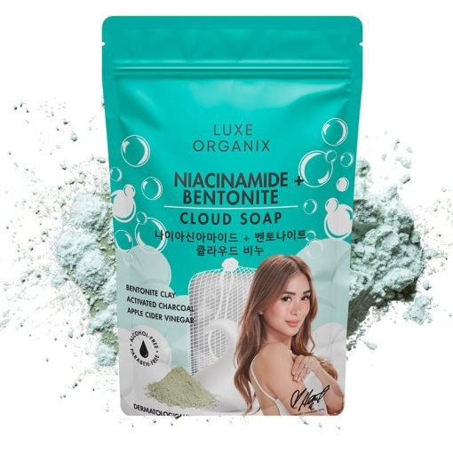 Luxe Organix Niacinamide + Bentonite Cloud Soap 180g Made in Korea