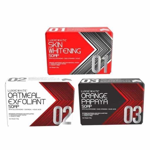 FrontRow 01, 02, & 03 Skin Whitening Soaps With Glutathione, Kojic Acids, & Skin Vitamins