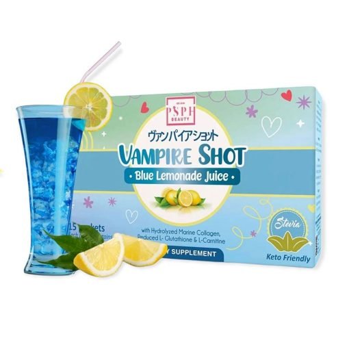 PSPH Beauty Vampire Shot Blue Lemonade Juice 21g x 15 Sachet