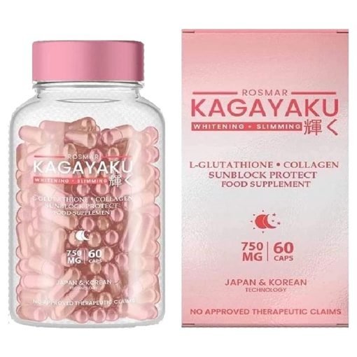 Rosmar Kagayaku Japan & Korea Gluta + Collagen Capsule 750mg 60 Capsules