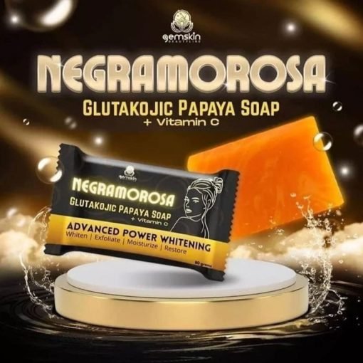 Negramorosa Gluta Kojic Papaya Soap With Vitamin C Advance Power Whitening Soap