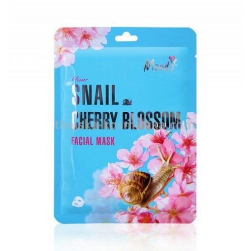 Moods Skincare Flower Snail Cherry Blossom Facial Mask