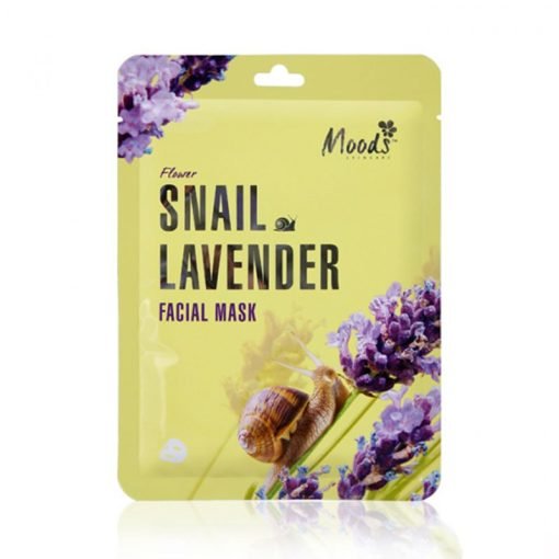 Moods Skincare Flower Snail Lavender Facial Mask