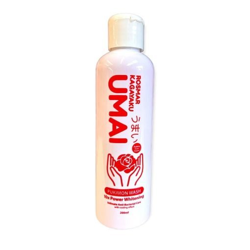 Rosmar Kagayaku Umai Pukimon Wash 10x Power Whitening Intimate Anti-Bacterial Care With Cooling Effect 200ml
