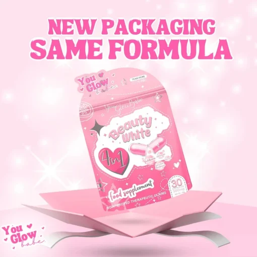 You Glow Babe Beauty White 4 in 1 Food Supplement 30 Capsules 500mg