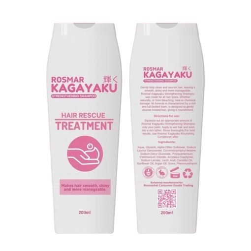 Rosmar Kagayaku Strengthening Shampoo Hair Rescue Treatment 200ml