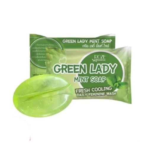 Green Lady Mint Soap by Roze Essence Made in Thailand