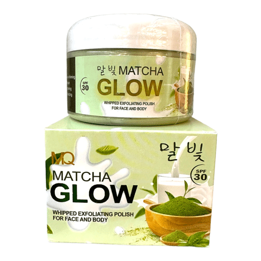 MQ Cosmetics Matcha Glow Whipped Exfoliating Polish for Face and Body 300g.