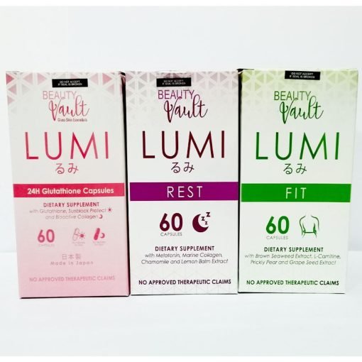 Beauty Vault Lumi 60capsules (Glutathione,Rest,Fit)