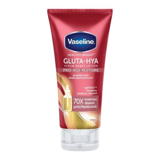 Vaseline Healthy Bright Gluta-Hya Serum Burst Lotion Pro-Age Restore 170ml