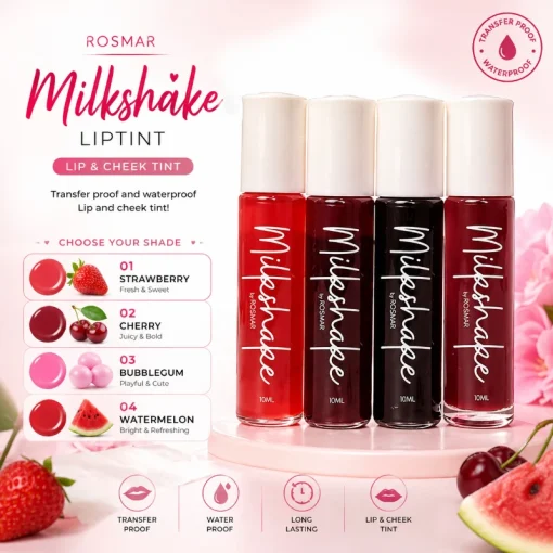 Rosmar Milkshake Liptint Choose A Shade 10ml