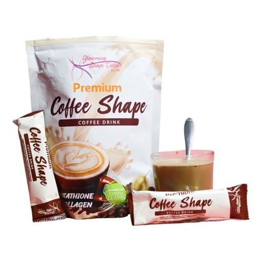 Glowming Shape Detox Premium Coffee Shape Coffee Drink with Glutathione & Collagen 10 Sachets x 20g