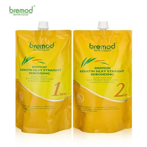 Bremod Keratin Silky Straight Rebonding Set (1+2) Leave your Hair Silky Straight Smooth and in Healthy Condition