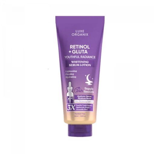 Luxe Organix Retinol + Gluta Youthful Radiance Whitening Serum Lotion 350ml