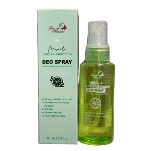 Beauty Obsession Miracle Tawas Glutamansi Deo Spray with Aleo Vera, Baking Soda and Vit E 60ml