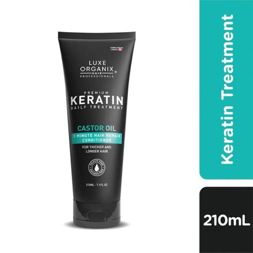 Luxe Organix Hair Professionals Premium Keratin Treatment Castor Oil Deep Repair Daily Conditioner 250ml