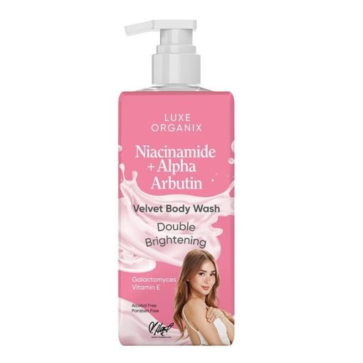 Luxe Organix Niacinamide + Alpha Arbutin Velvet Body Wash Double Brightening 400ml