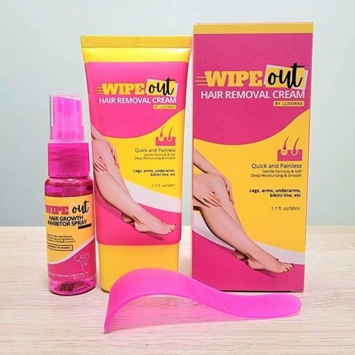 Luxewax Wipe Out Hair Removal Cream and Hair Growth Inhibitor Spray