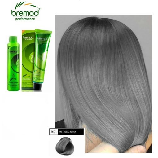 Bremod Performance 9.01 Metallic Gray Hair Color with Oxidizer