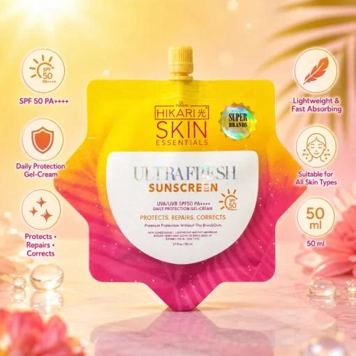 Hikari Skin Essentials UltraWhite Sunscreen UVA/UVB SPF50 Gel-Cream 50ml