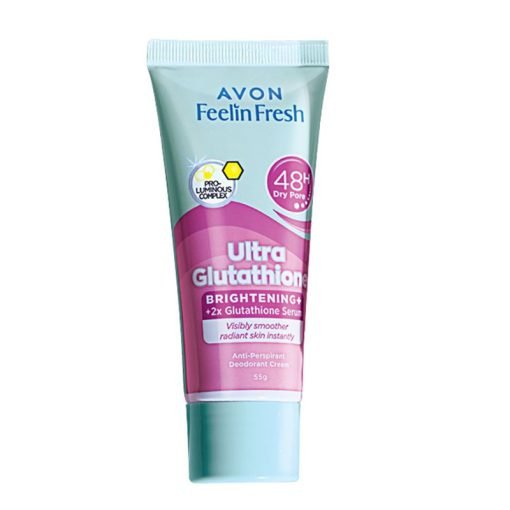 Avon Feelin Fresh Ultra Glutathione Brightening Antibacterial Anti-perspirant Deodorant Cream 55g
