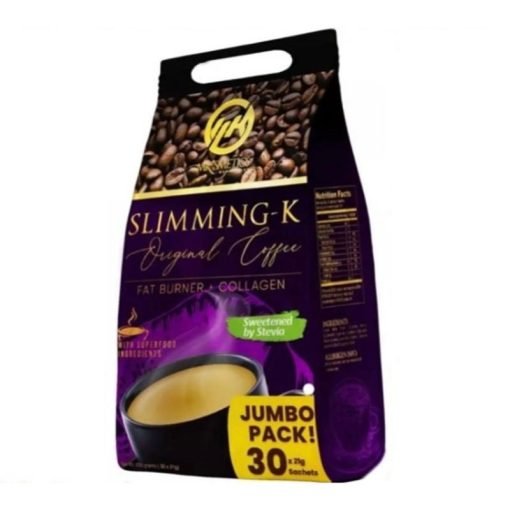 Slimming-K Original Coffee Fat Burner + Collagen Mix Drink Jumbo Pack – 21g x 30 Sachets