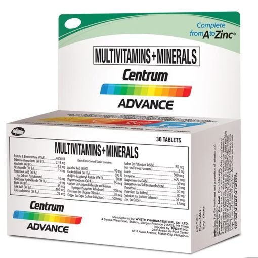 Centrum Advance Multivitamins + Minerals 30 Tablets