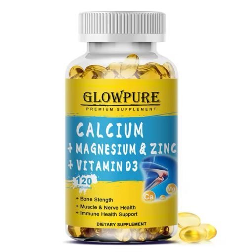 GLOWPURE Calcium + Magnesium & Zinc + Vitamin D3 120 Capsules