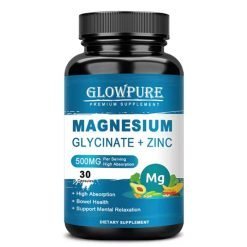 GLOWPURE Magnesium Glycinate + Zinc 500mg