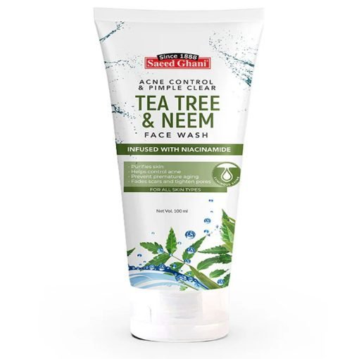 Saeed Ghani Acne Control & Pimple Clear Tea Tree & Neem Face Wash 100ml