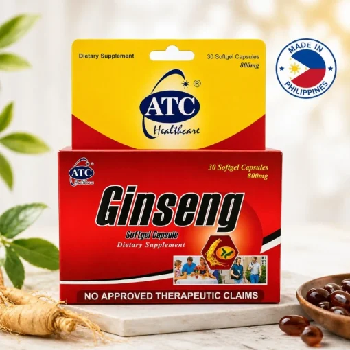 ATC Healthcare Ginseng Softgel Capsule 30 Softgel Capsules 800mg