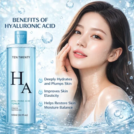 Ten Twenty HA Hyaluronic Acid Toner 500ml