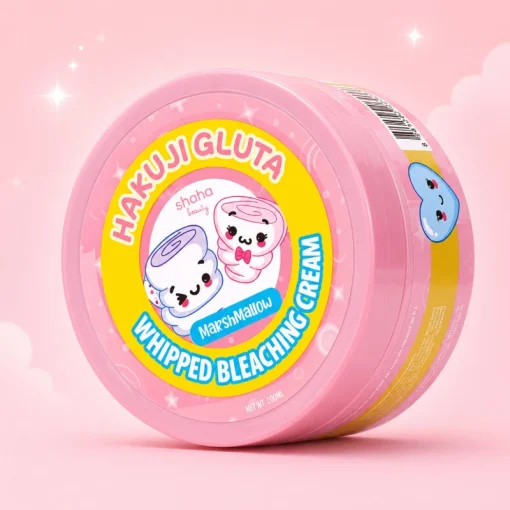 Hakuji Gluta Whipped Bleaching Cream Marshmallow 200ml – Brightening Body Cream
